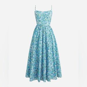 J. Crew A-line midi dress in Liberty® Poppy and Daisy fabric